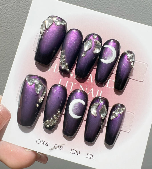 [Lit Nail Art]Purple Ink Enchantress